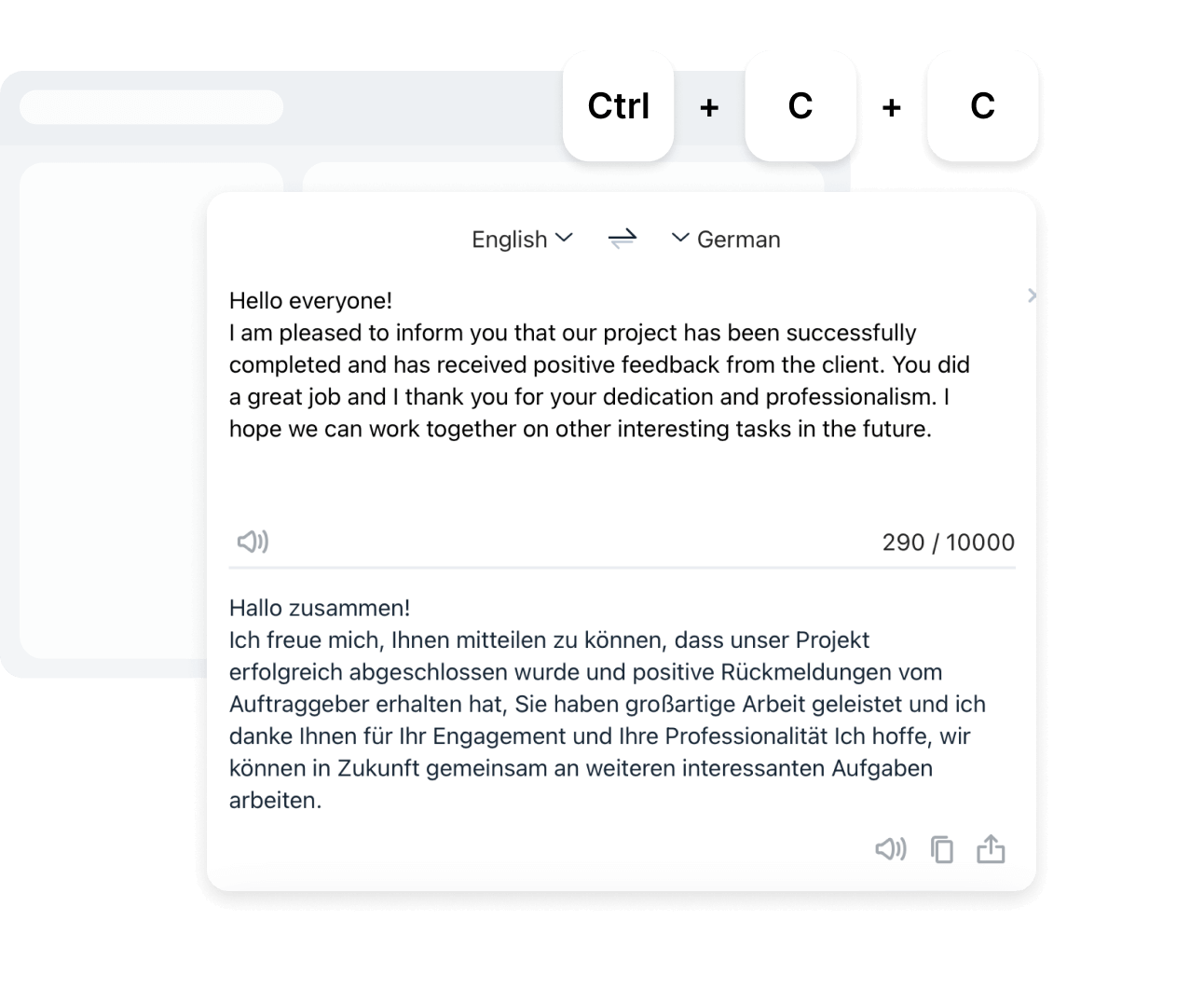 Translate Text Using Any Other App