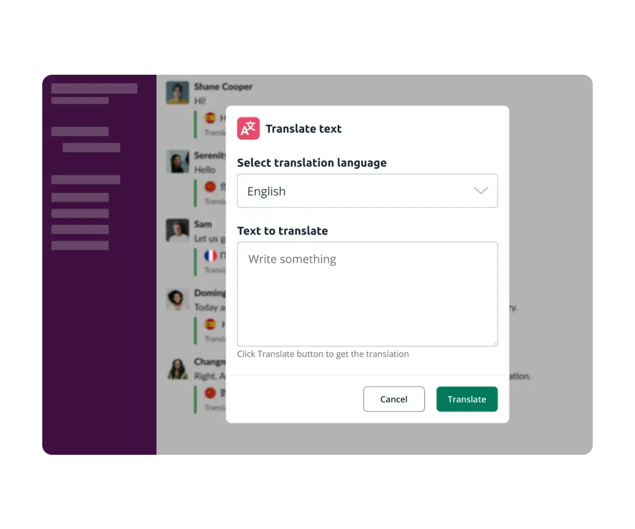 Translator for Slack